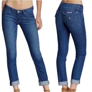 Hudson Bacara Crop Straight Cuffed Jeans Size 26